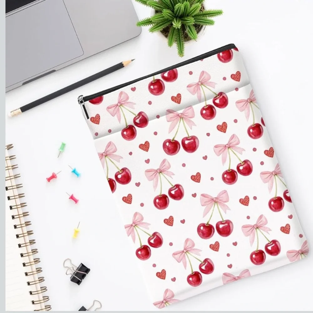 Cherry Bow Pattern Tablet or Book Sleeve
